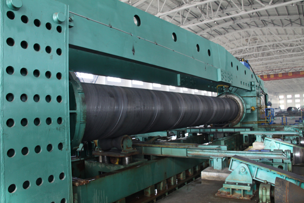 螺旋鋼管生產(chǎn)車間